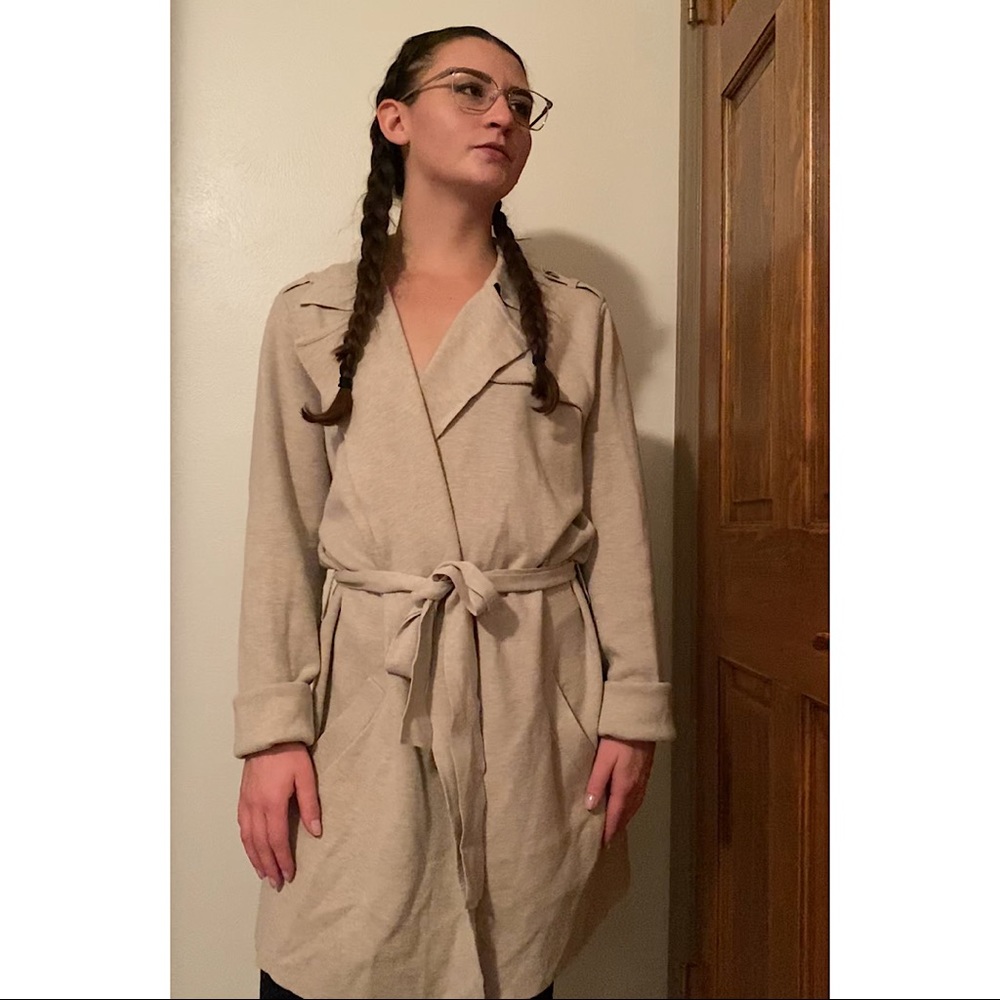 Tan Banana Republic Trench Coat